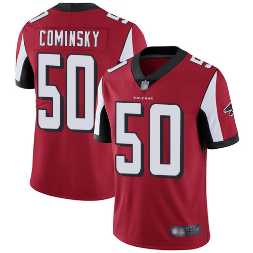 Atlanta Falcons Limited Red Men John Cominsky Home Jersey NFL Football 50 Vapor Untouchable